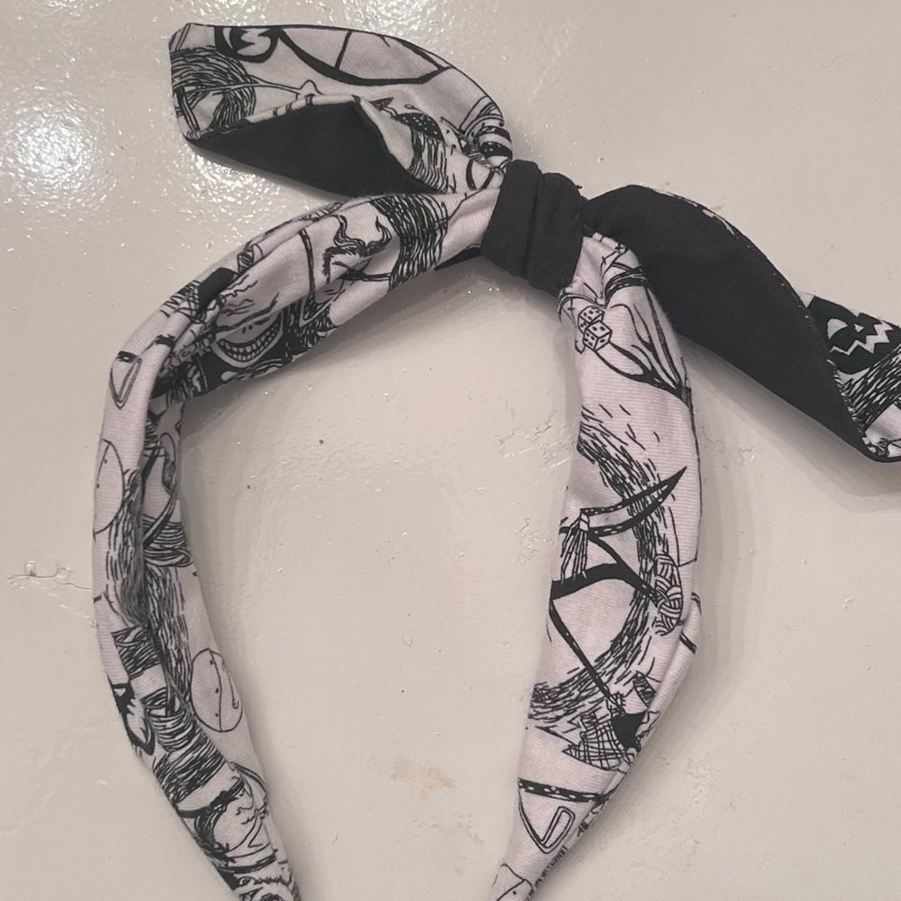 Jack Skellington Bow Headband